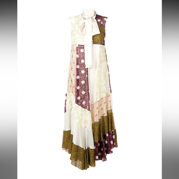 NWT Golden Goose Deluxe Daisy Patchwork Dress - Size Small - Picture 4 of 10